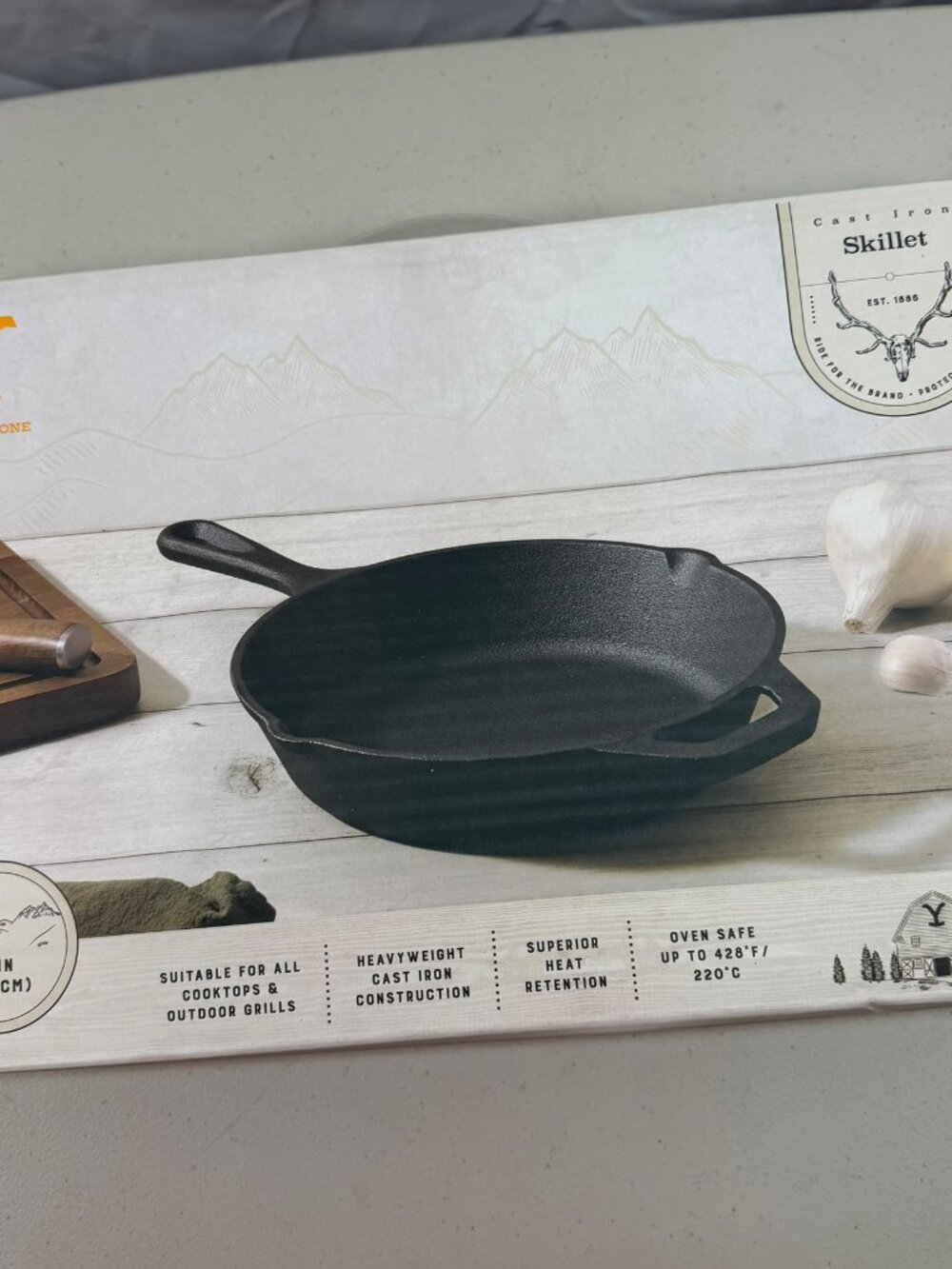 Yellowstone 8" Cast Iron Skillet New In Box. Oven Safe. Yellowstone Collection